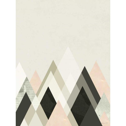 Mountains Beyond Mountains III Gold Ornate Wood Framed Art Print with Double Matting by Green Lili