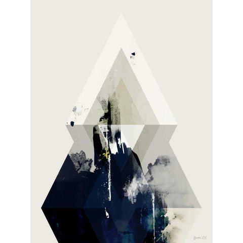 Beneath the Surface III Black Modern Wood Framed Art Print by Green Lili