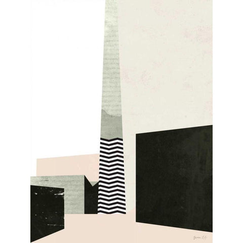 Edge of Town I White Modern Wood Framed Art Print by Green Lili