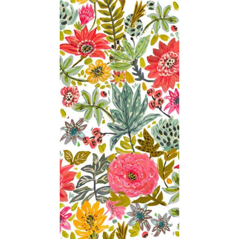 Multi Bloom Floral I Black Modern Wood Framed Art Print by Fields, Karen
