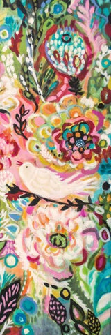 Soulful Birds II Black Ornate Wood Framed Art Print with Double Matting by Fields, Karen