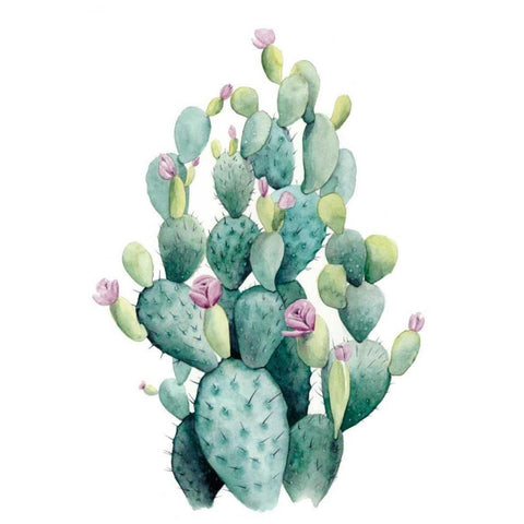 Desert Blooms I White Modern Wood Framed Art Print by Popp, Grace