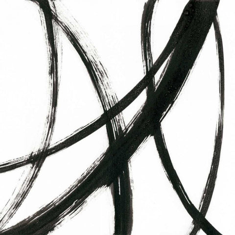 Linear Expression II White Modern Wood Framed Art Print by Holland, J.