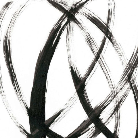 Linear Expression III Gold Ornate Wood Framed Art Print with Double Matting by Holland, J.