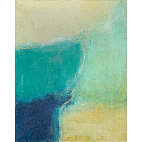 Subtle Interaction I White Modern Wood Framed Art Print by Holland, J.