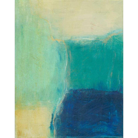 Subtle Interaction II White Modern Wood Framed Art Print by Holland, J.