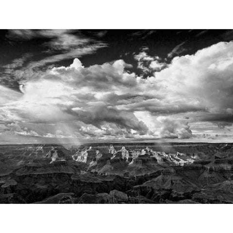 BandW Desert View IV Black Modern Wood Framed Art Print with Double Matting by Drost, David