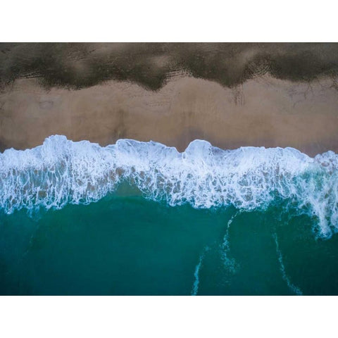 Hawaii View II White Modern Wood Framed Art Print by Mead, Adam