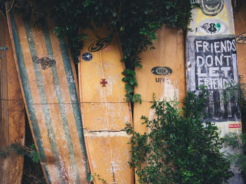 Hawaii View X Black Ornate Wood Framed Art Print with Double Matting by Mead, Adam