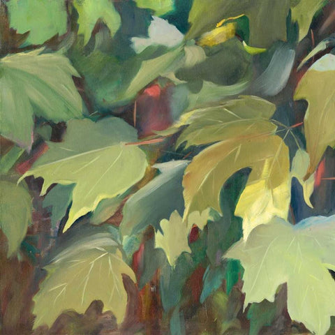 Leaf Array I Gold Ornate Wood Framed Art Print with Double Matting by Iafrate, Sandra