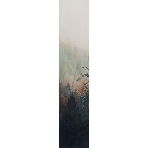 Pacific Northwest Panel IV White Modern Wood Framed Art Print by Iafrate, Sandra