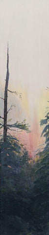 Pacific Northwest Panel V Black Ornate Wood Framed Art Print with Double Matting by Iafrate, Sandra