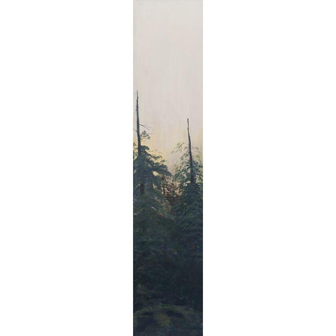 Pacific Northwest Panel VI White Modern Wood Framed Art Print by Iafrate, Sandra