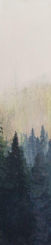 Pacific Northwest Panel VII White Modern Wood Framed Art Print with Double Matting by Iafrate, Sandra