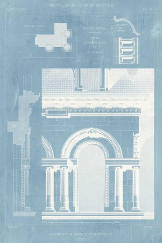 Details of French Architecture I White Modern Wood Framed Art Print with Double Matting by Vision Studio