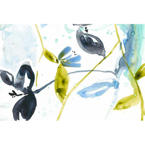 Hanging Garden II Black Modern Wood Framed Art Print by Goldberger, Jennifer