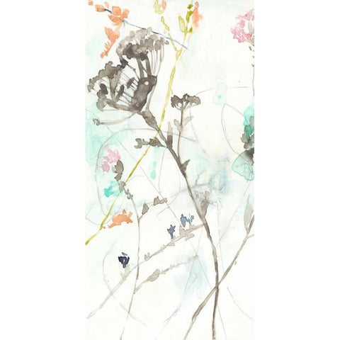 Wildflower Breath I Gold Ornate Wood Framed Art Print with Double Matting by Goldberger, Jennifer