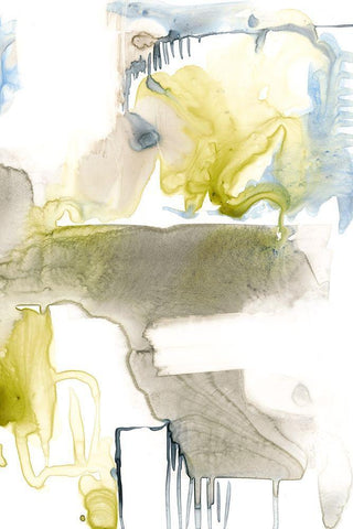 Wandering Layers II Black Ornate Wood Framed Art Print with Double Matting by Goldberger, Jennifer