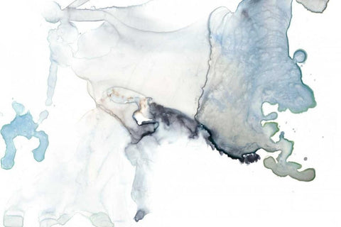 Bloom Cloud II White Modern Wood Framed Art Print with Double Matting by Goldberger, Jennifer