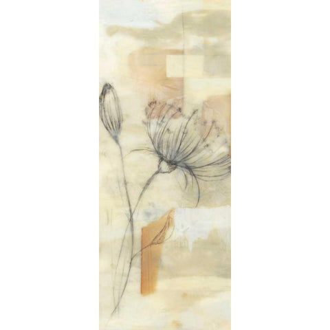 Neutral Lace I Gold Ornate Wood Framed Art Print with Double Matting by Goldberger, Jennifer