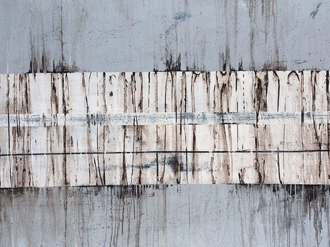 Granite White Modern Wood Framed Art Print with Double Matting by Edmunds, Sydney