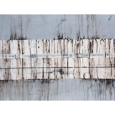 Granite Black Modern Wood Framed Art Print with Double Matting by Edmunds, Sydney