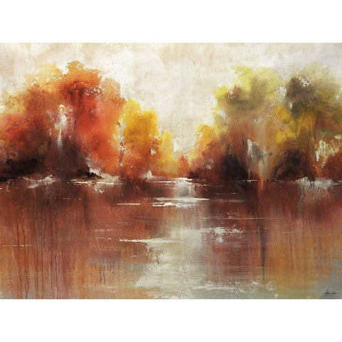 Jeweled Water Black Modern Wood Framed Art Print with Double Matting by Edmunds, Sydney