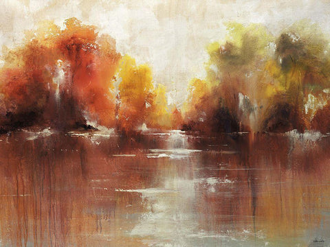 Jeweled Water Black Ornate Wood Framed Art Print with Double Matting by Edmunds, Sydney