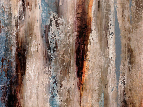 Sediment Rocks White Modern Wood Framed Art Print with Double Matting by Henry, Alexys