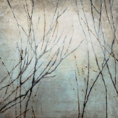 Winter Song White Modern Wood Framed Art Print by Taylor, Kari