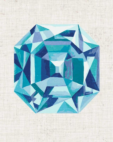 Bijou III White Modern Wood Framed Art Print with Double Matting by Zarris, Chariklia