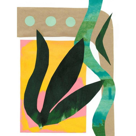 South Beach I Black Modern Wood Framed Art Print with Double Matting by Stramel, Renee W.