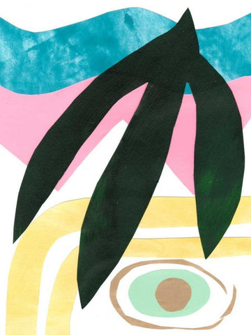 South Beach IV White Modern Wood Framed Art Print with Double Matting by Stramel, Renee W.