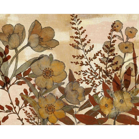 Sienna Arrangement II White Modern Wood Framed Art Print by Studio W