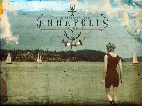 Annapolis Black Ornate Wood Framed Art Print with Double Matting by Lloyd, Sandy