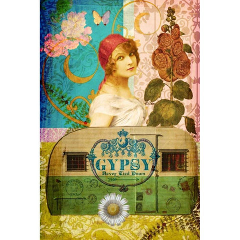 Never Tied Down White Modern Wood Framed Art Print by Lloyd, Sandy