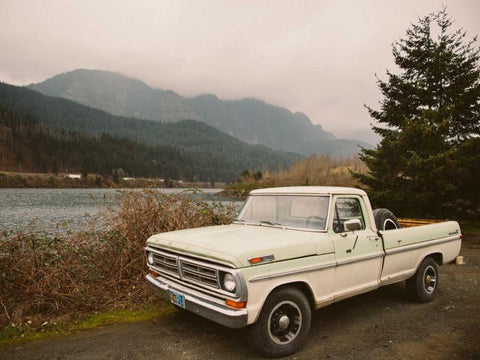 Pacific Northwest Oregon II White Modern Wood Framed Art Print with Double Matting by Mead, Adam