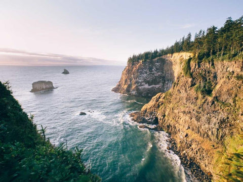 Pacific Northwest Oregon VII White Modern Wood Framed Art Print with Double Matting by Mead, Adam