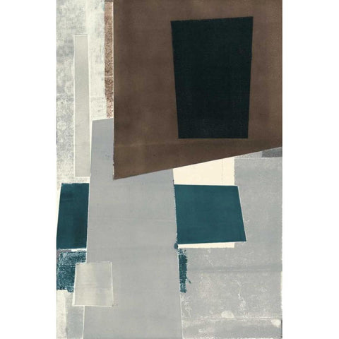 Avenue B Black Modern Wood Framed Art Print with Double Matting by Delamater, Rob