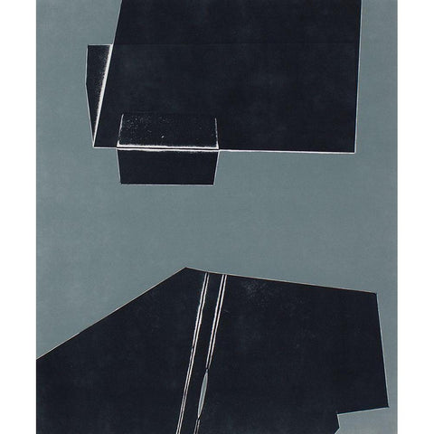 Ship Shape IX Black Modern Wood Framed Art Print with Double Matting by Delamater, Rob