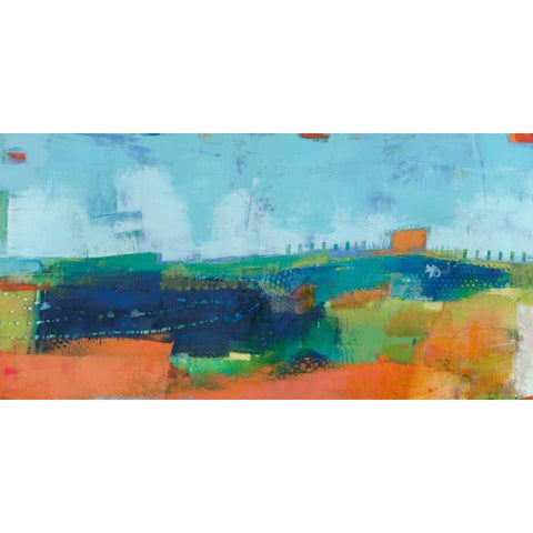 Yardland I White Modern Wood Framed Art Print by Jachimiec, Sue