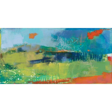 Yardland V White Modern Wood Framed Art Print by Jachimiec, Sue