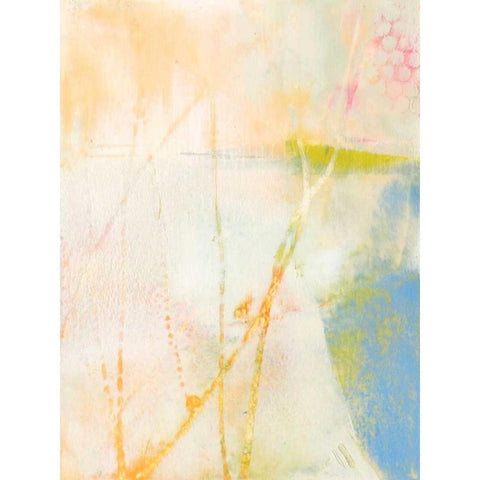 Pastel Lux II Black Modern Wood Framed Art Print with Double Matting by Jachimiec, Sue
