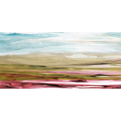 Solar Plains I White Modern Wood Framed Art Print by Popp, Grace