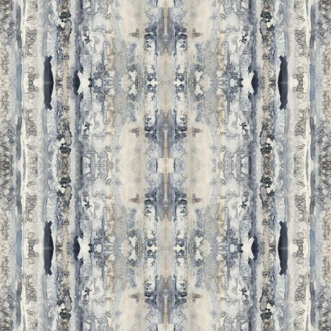 Mirrored Strata I Black Ornate Wood Framed Art Print with Double Matting by Goldberger, Jennifer