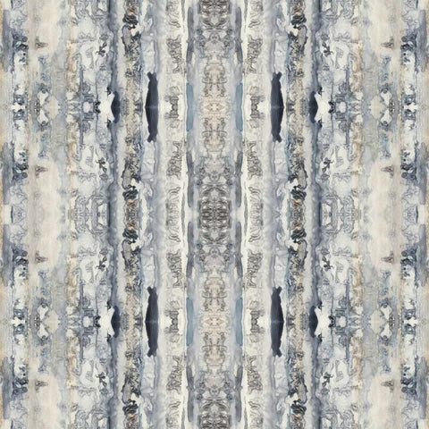 Mirrored Strata II Black Ornate Wood Framed Art Print with Double Matting by Goldberger, Jennifer