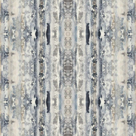 Mirrored Strata II Black Modern Wood Framed Art Print with Double Matting by Goldberger, Jennifer