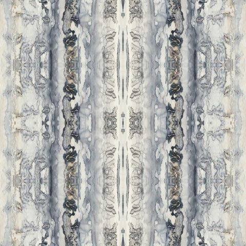 Mirrored Strata IV Black Ornate Wood Framed Art Print with Double Matting by Goldberger, Jennifer