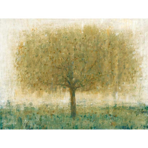 Summer Day Tree I Gold Ornate Wood Framed Art Print with Double Matting by OToole, Tim