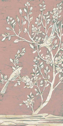 Sweet Chinoiserie I White Modern Wood Framed Art Print with Double Matting by Vess, June Erica